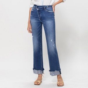 *NEW* Vervet by Flying Monkey High-Rise 90's Criss Cross Dad Jeans